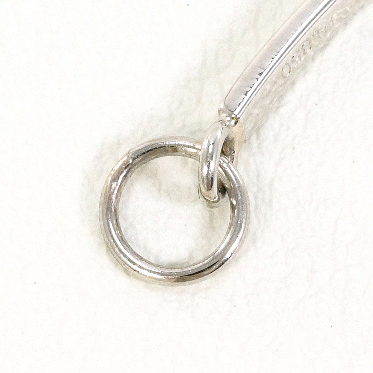 普遍的な PT850 プラチナ アジャスター 総重量約1.0g 約3cm レディース