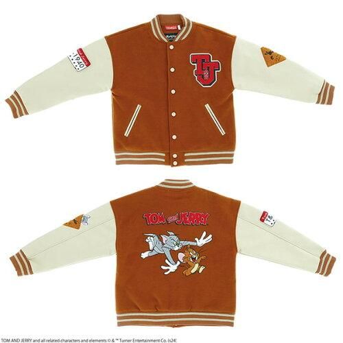 5営業日で発送 丸眞 トムとジェリー キャッチアンドラン スタジャン 3L アウター レディース メンズ キャラジャン 4105098900