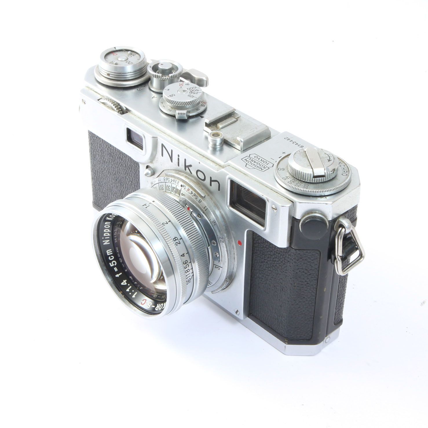 Nikon ニコン S2 シルバー NIKKOR-SC 5cm F1.4 レンジファインダー フィルムカメラ