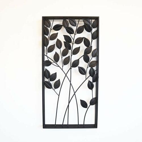 5営業日で発送 インテリア雑貨 壁飾り ウォールアート ブラックリーフ 2105TSF006 1974197