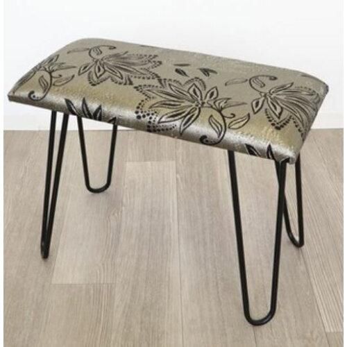 5営業日で発送 モダンスツール ベンチ 椅子 シルバー＆ゴールド 1901BRL002 1974144