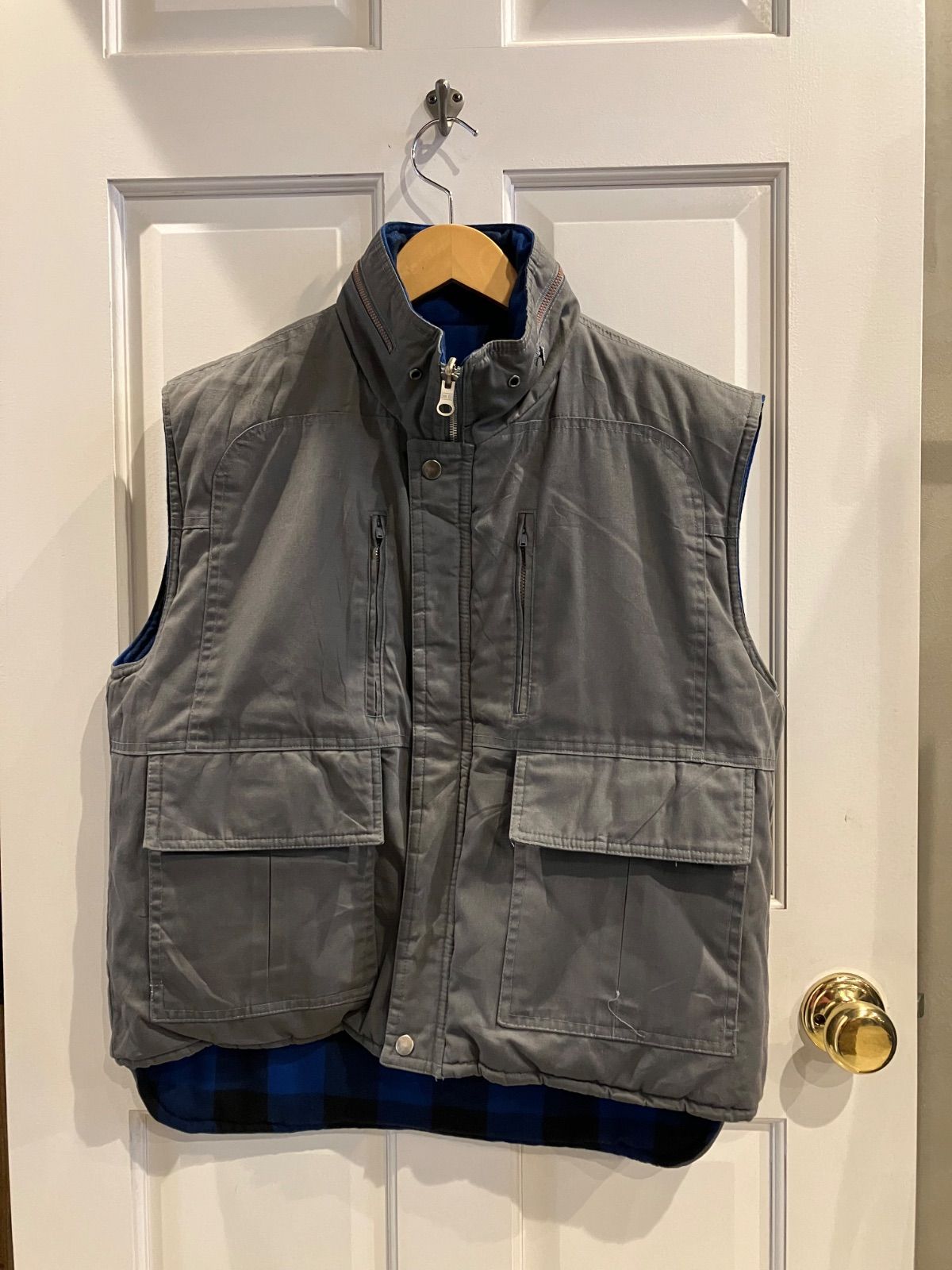 CLEAR CREEK ベスト リバーシブル バッファローチェック チェック