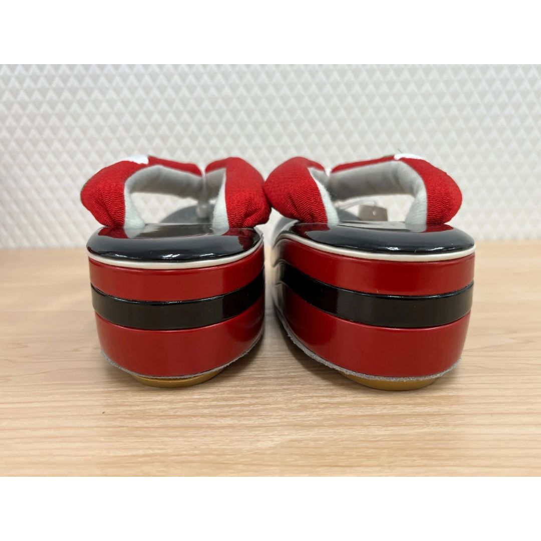 赤ちりめん地 紅白椿