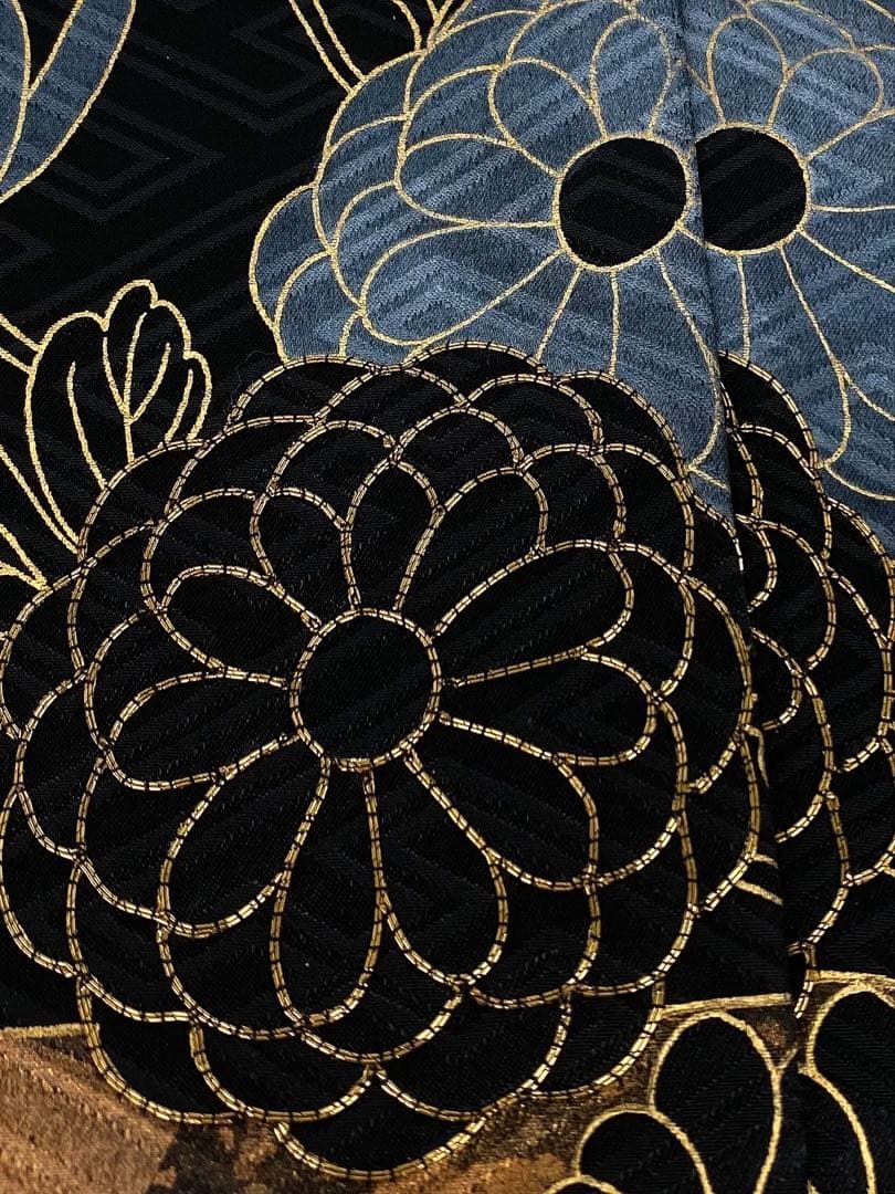 振袖 仮絵羽 舞台衣装 金駒 金彩 紋意匠 正絹 未仕立て品 八掛付き 振袖 仮絵羽 金駒 金彩 舞台衣装 正絹 未仕立て品 八掛付き MOK812