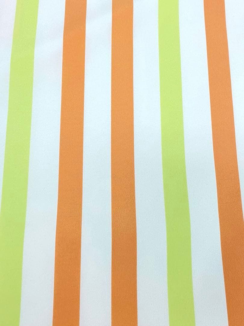  二尺袖 ポリエステル着物 片身替わり 金彩 椿 縦縞 袴用 MOP 467 振袖 着物