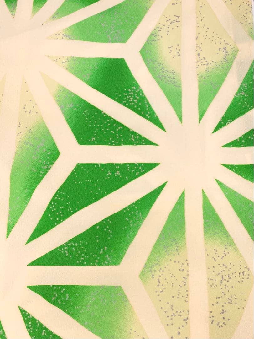 ポリエステル着物 銀彩