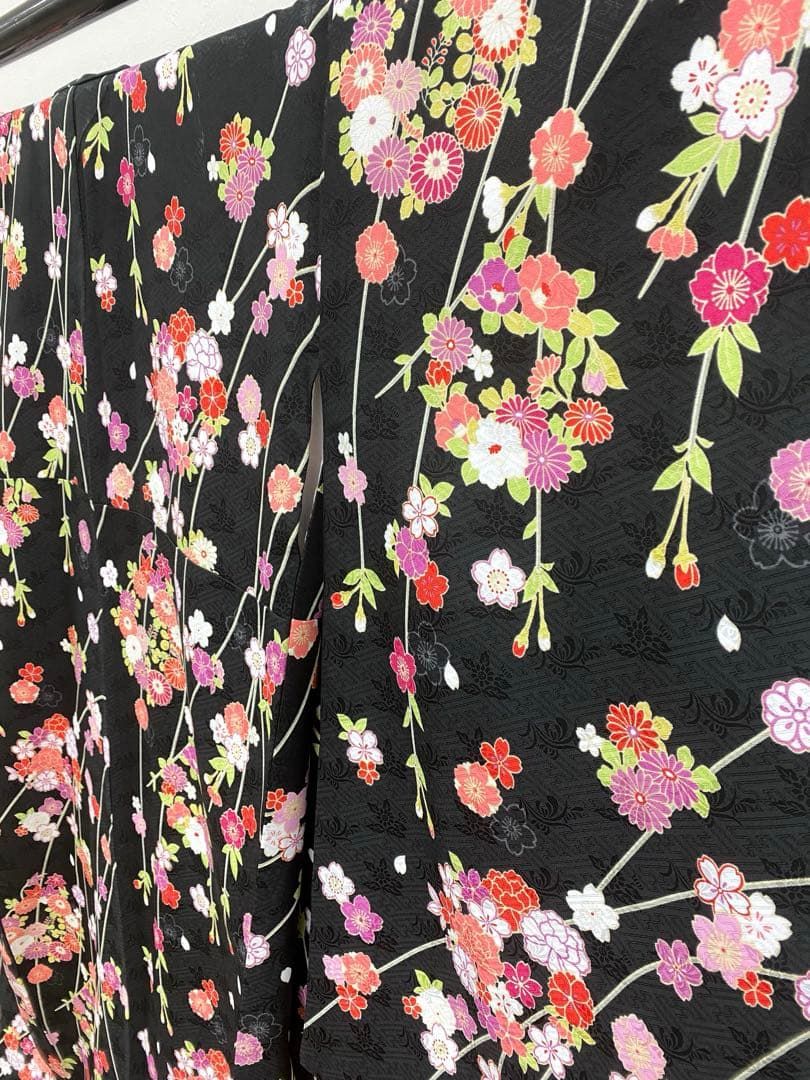 二尺袖 ポリエステル着物 紋意匠 袴向き MOP 474