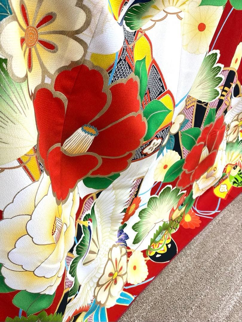 ポリエステル コラボ振袖 玉城ティナ✖️キス•ミス 金彩 身丈168cm ポリエステル コラボ振袖 玉城ティナ✖️キス・ミス 金彩 椿 身丈169cm