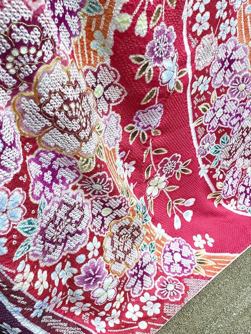 ポリエステル振袖 金駒