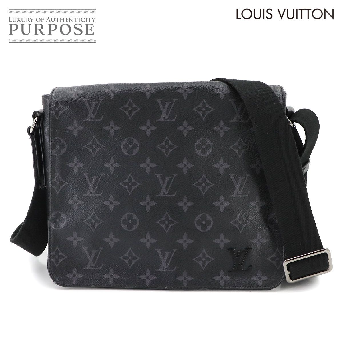 ルイ ヴィトン LOUIS VUITTON モノグラム エクリプス ディストリクト PM NM ショルダー バッグ ブラック M 44000 District