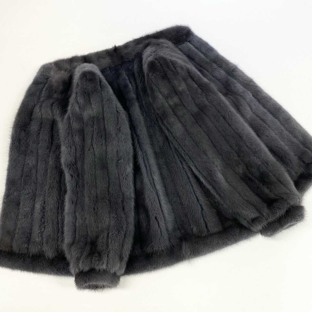 7k14【美品】 ELEGANCE L Fur エレガンスファー 染めミンク 毛皮コート