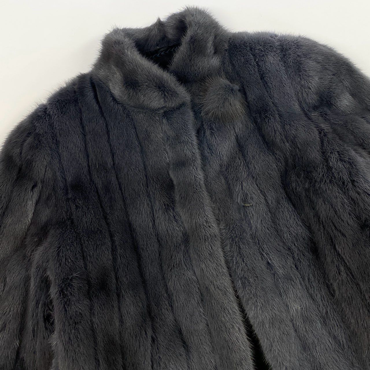 7k14【美品】 ELEGANCE L Fur エレガンスファー 染めミンク 毛皮コート