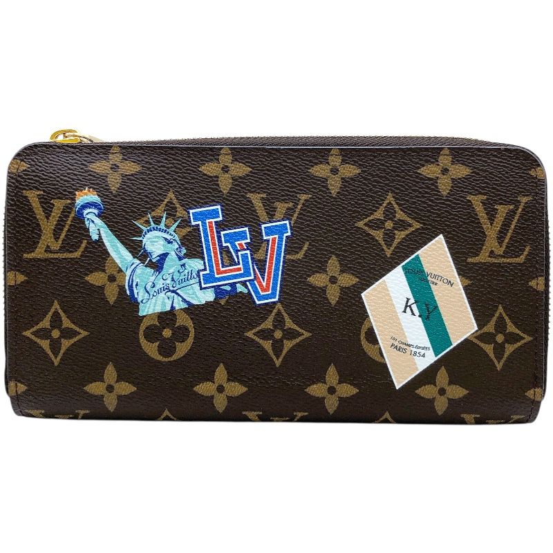 ルイ ヴィトン LOUIS VUITTON ジッピー ウォレット M 62149 ブラウン モノグラムキャンバス ユニセックス 長財布