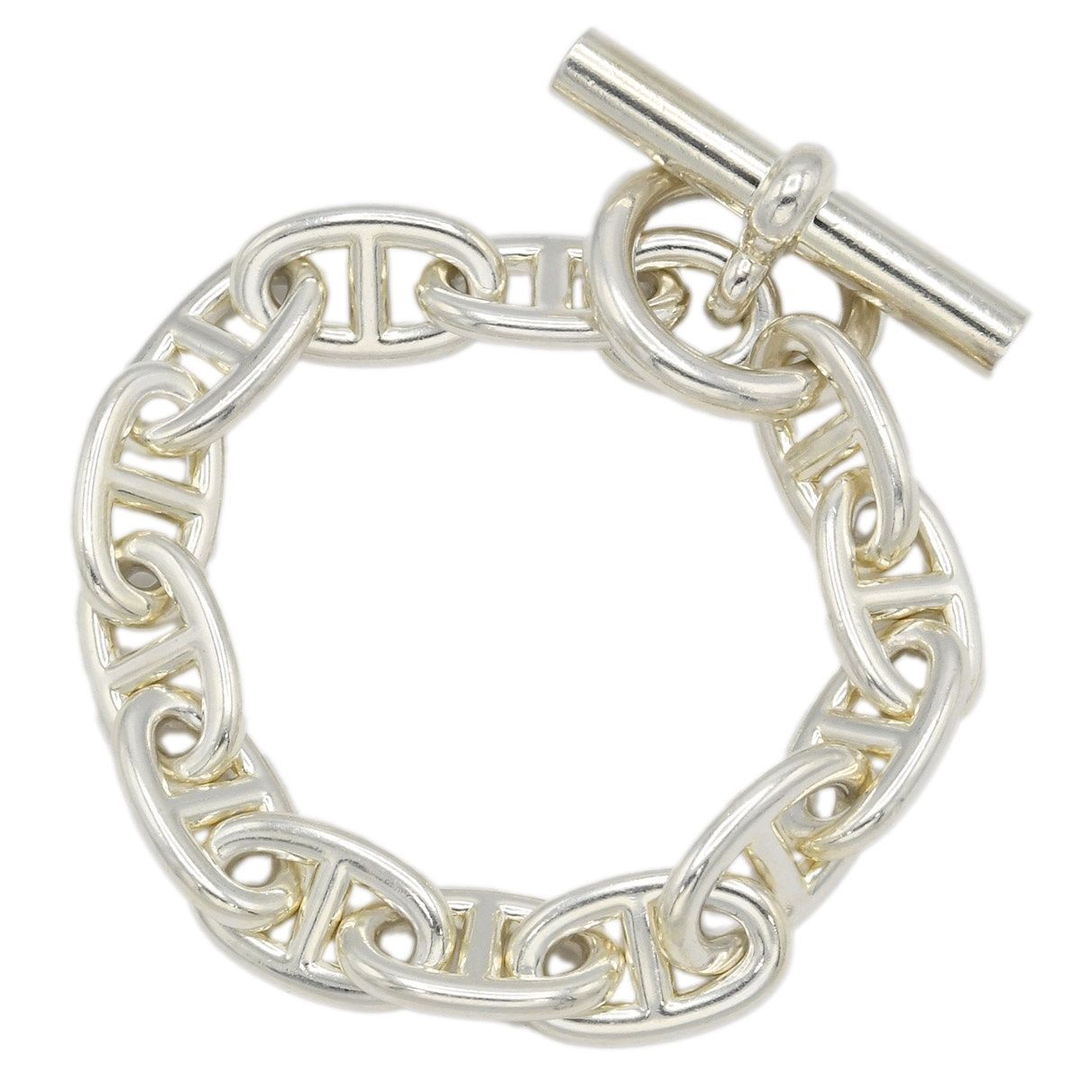 HERMES エルメス ブレスレット シェーヌダンクルTGM 13コマ Ag 925 シルバー 約114 g メンズ 24 s 1008 3