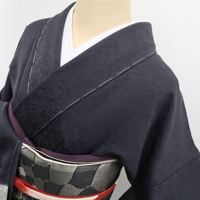 雪輪に標す大人色の景色 正絹