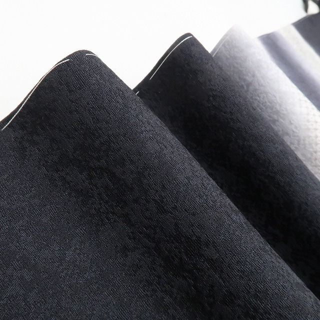 ❁tomihisa❁ 雪輪 モノトーン 着物 いと美しき着物の世界 雪輪に標す大人色の景色 正絹 仕付け糸付 付下げ 7152