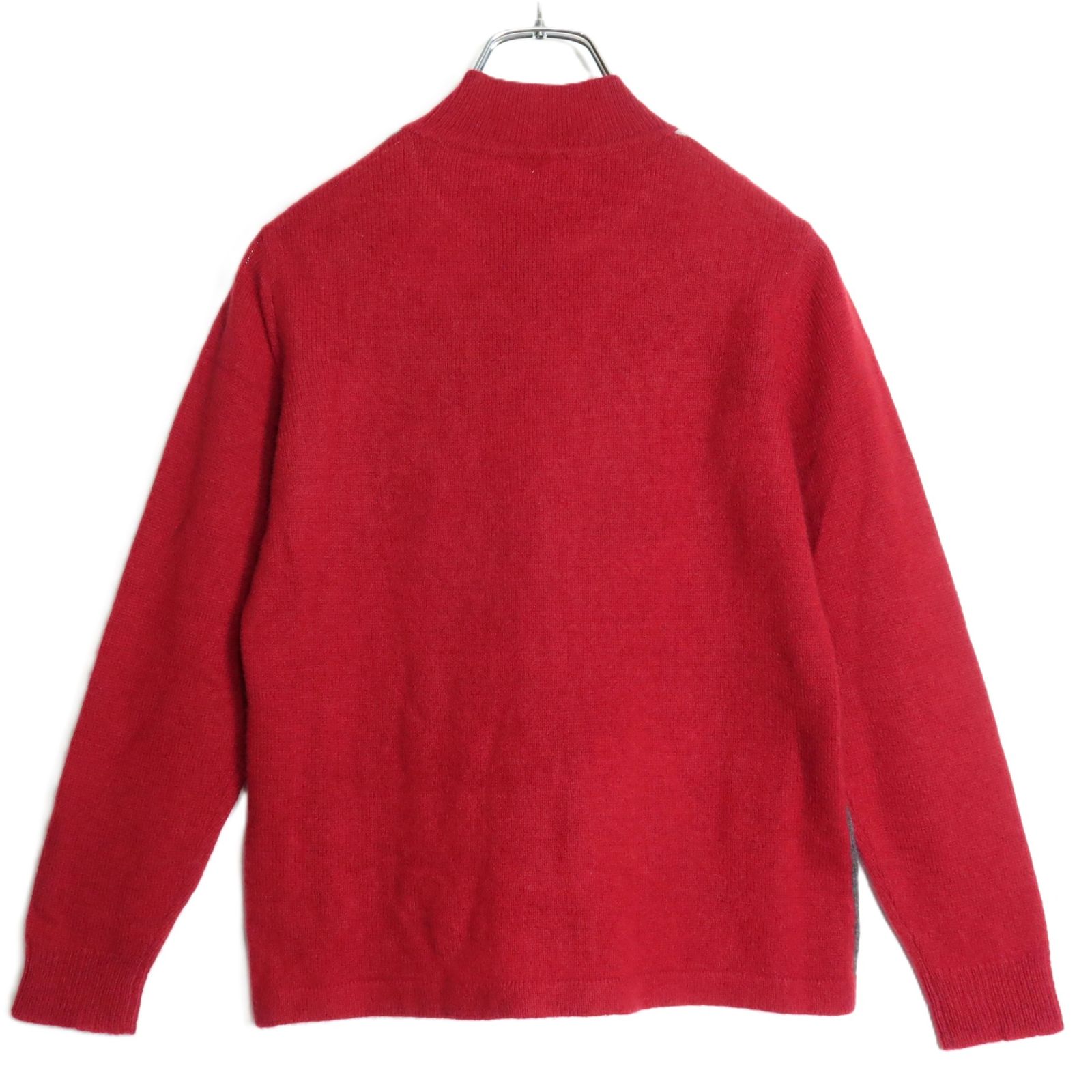 ベルボニータ☆カシミヤセーター ハイネック サイズ7 赤系 カシミア100