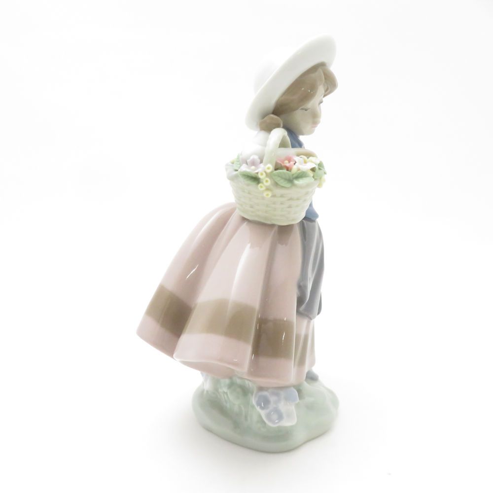 美品 LLADRO リヤドロ 5221 甘い花の香り フィギュリン 置物 陶器人形