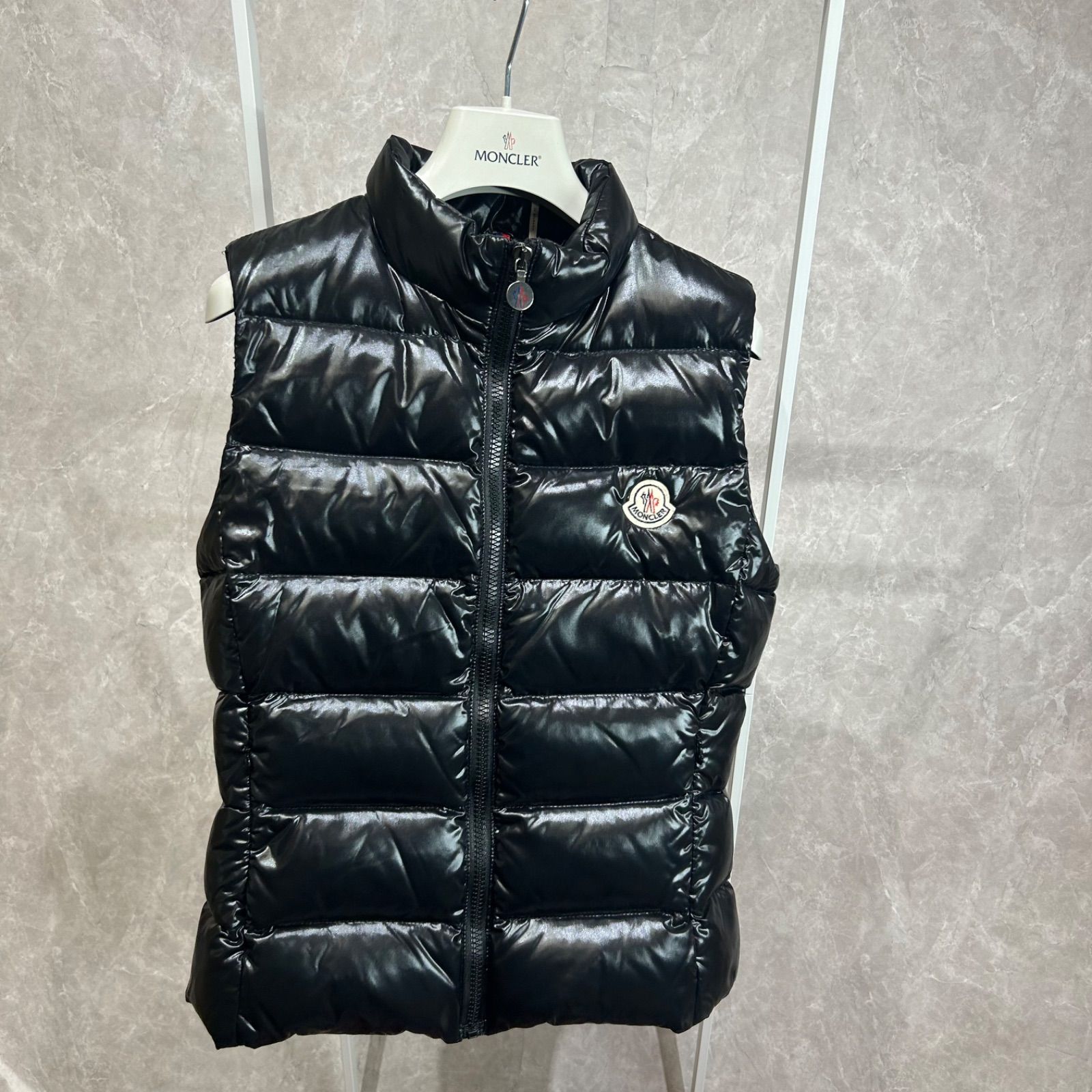 大人S相当 MONCLER モンクレールGHANY黒 ダウンベスト ブラック14y