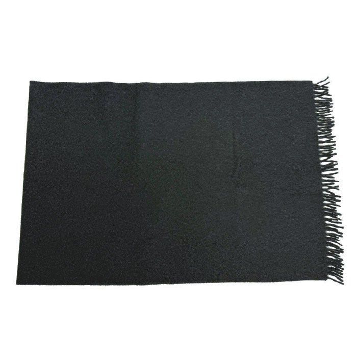 PRADA プラダ マフラー フリンジ カシミア ロゴ刺繍