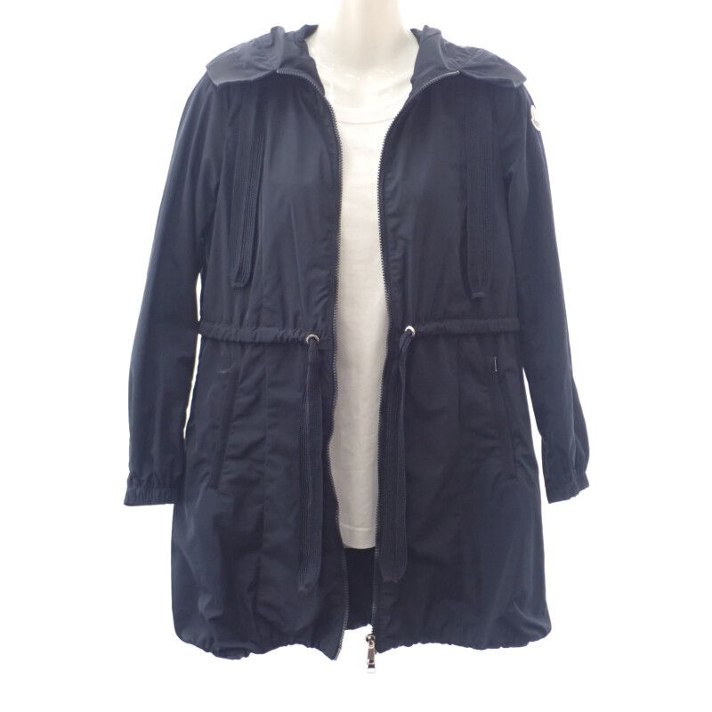 モンクレール MONCLER TOPAZE ジップアップ D10934910105_54543 モッズコート ポリエステル ネイビー 紺 レディース 春秋 ABランク