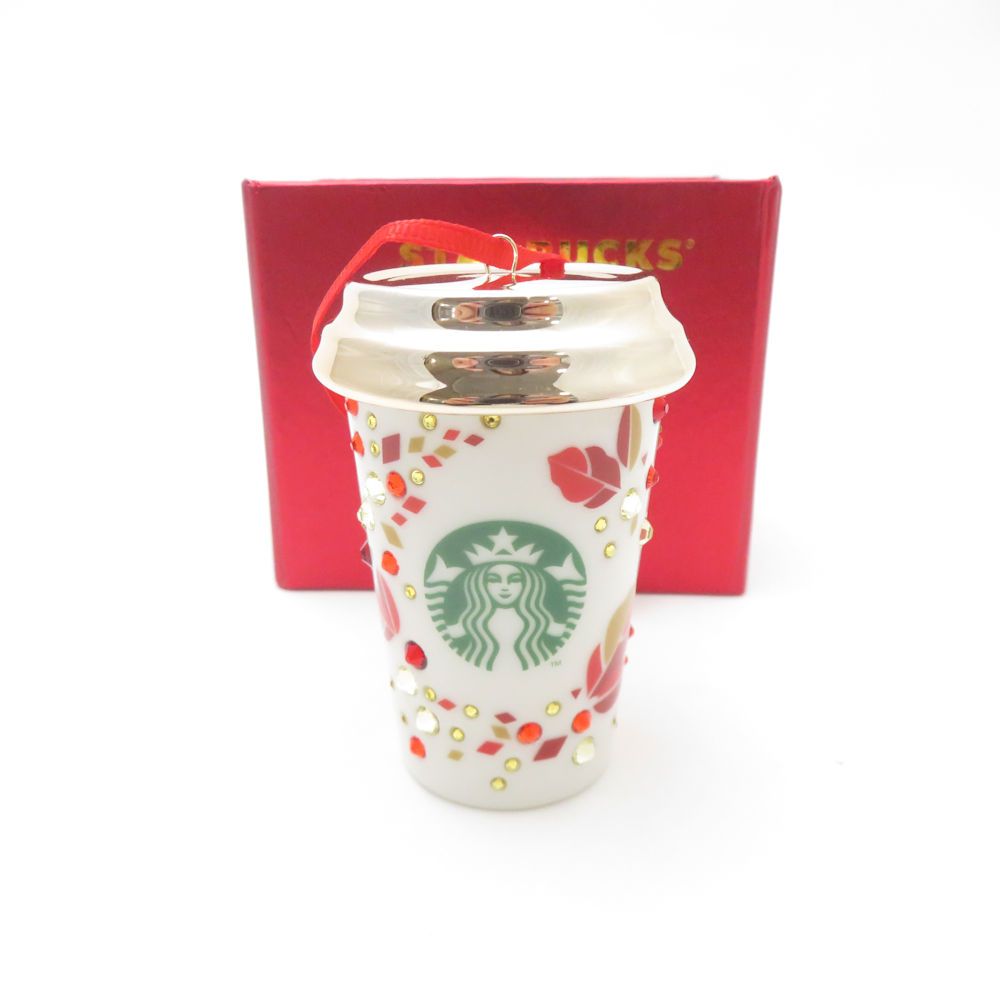 スターバックス　クリスマスオーナメント　スワロフスキー　海外限定 未使用 STARBUCKS スターバックス 2013年ホリデー スワロフスキー