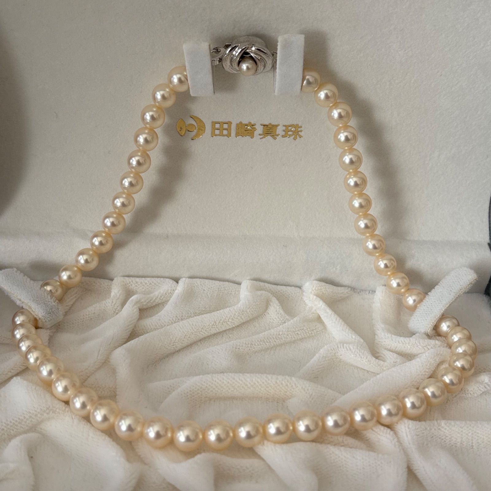 231 タサキ シルバー パール 約7.4-7.9 mm ネックレス き