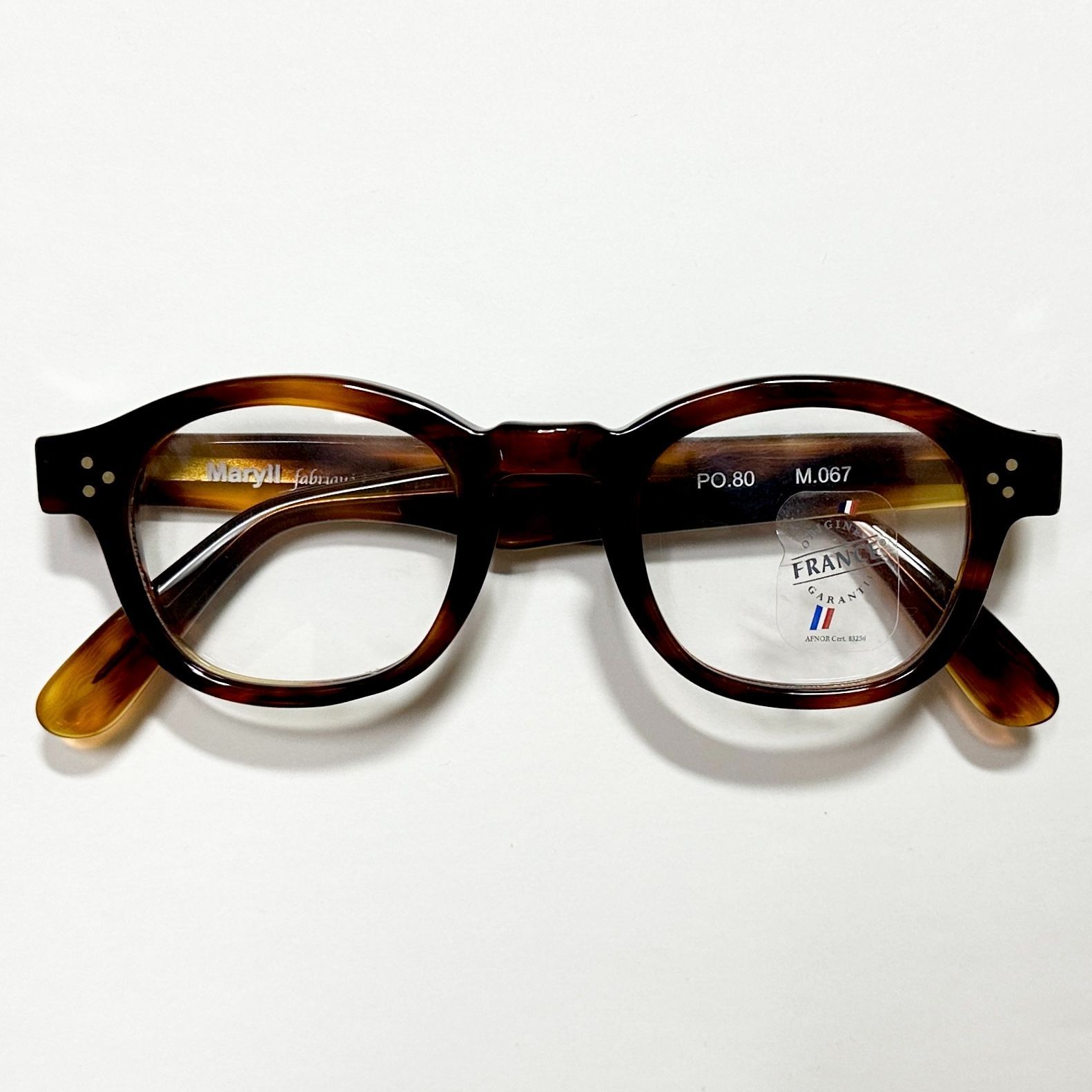 フランス製 マツケリー素材 Maryll PO 80 M 067 メガネ フレームフランス Frame France マリル