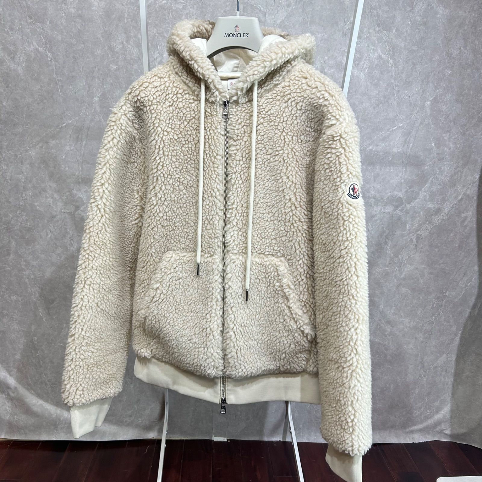 新品未使用】 MONCLER モンクレールボアジャケットMAGLIA APERTA CON 