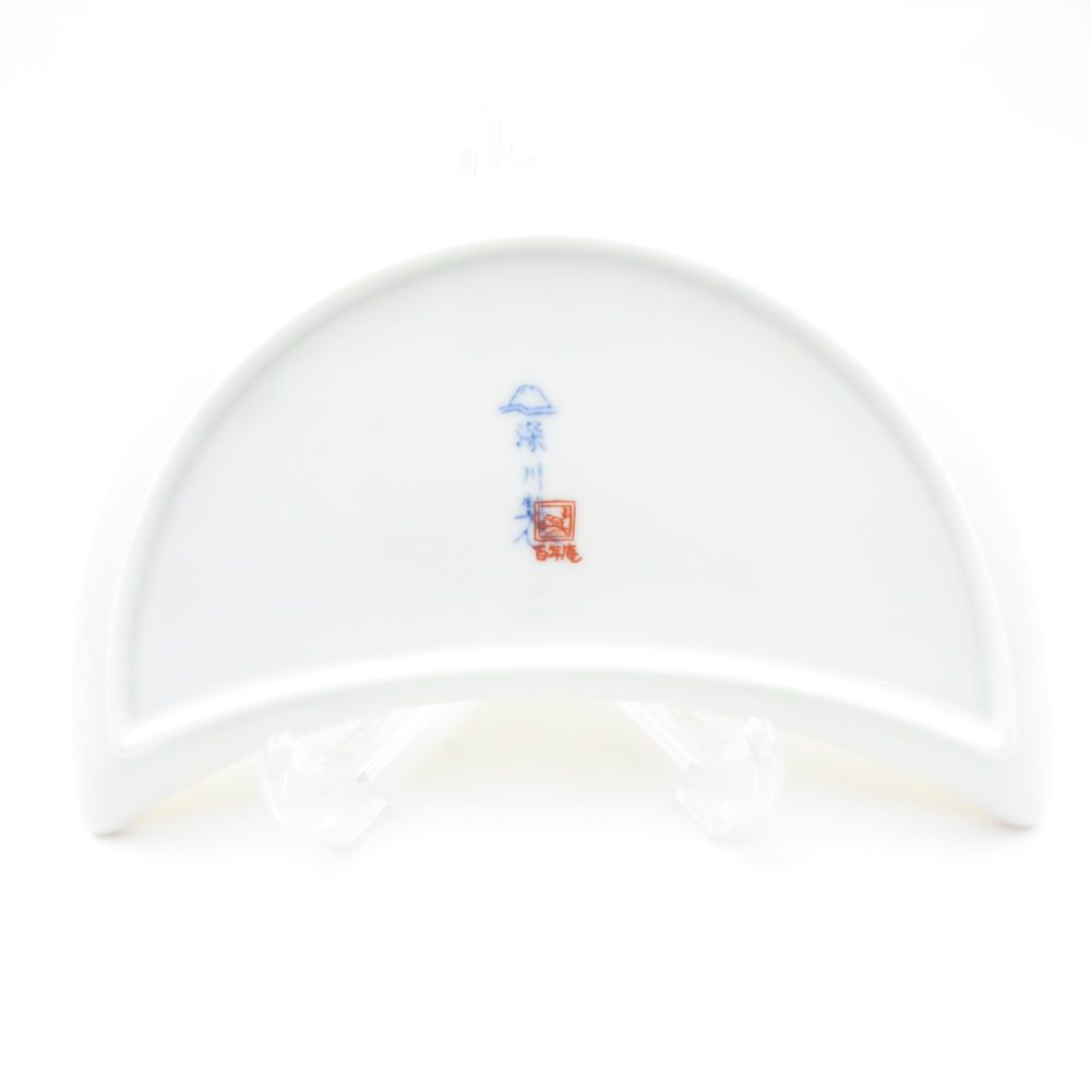 Fukagawa Seiji 深川製磁 黄地兎 うさぎ 半月皿 2枚 ペア クレセントディッシュ 有田焼 SY13421D2 WWW_OPDRERGINERDOGAN_COM