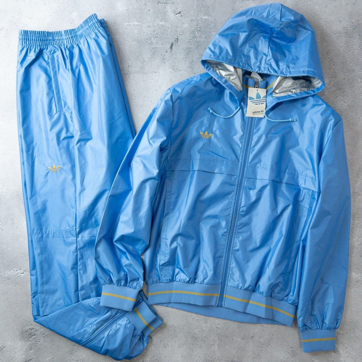 貴重 80s デッドストック adidas アディダス ナイロン ジャージ