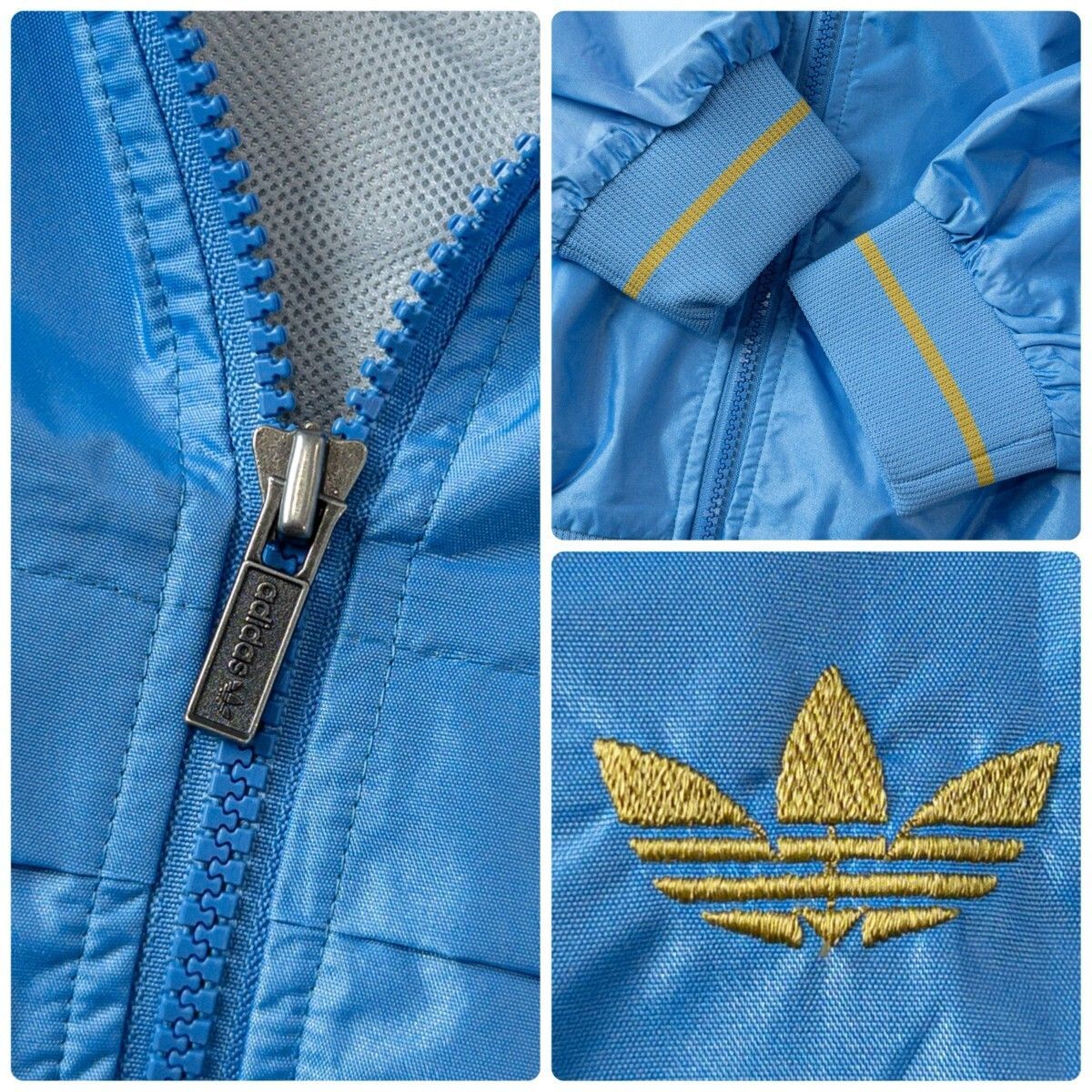 貴重 80s デッドストック adidas アディダス ナイロン ジャージ