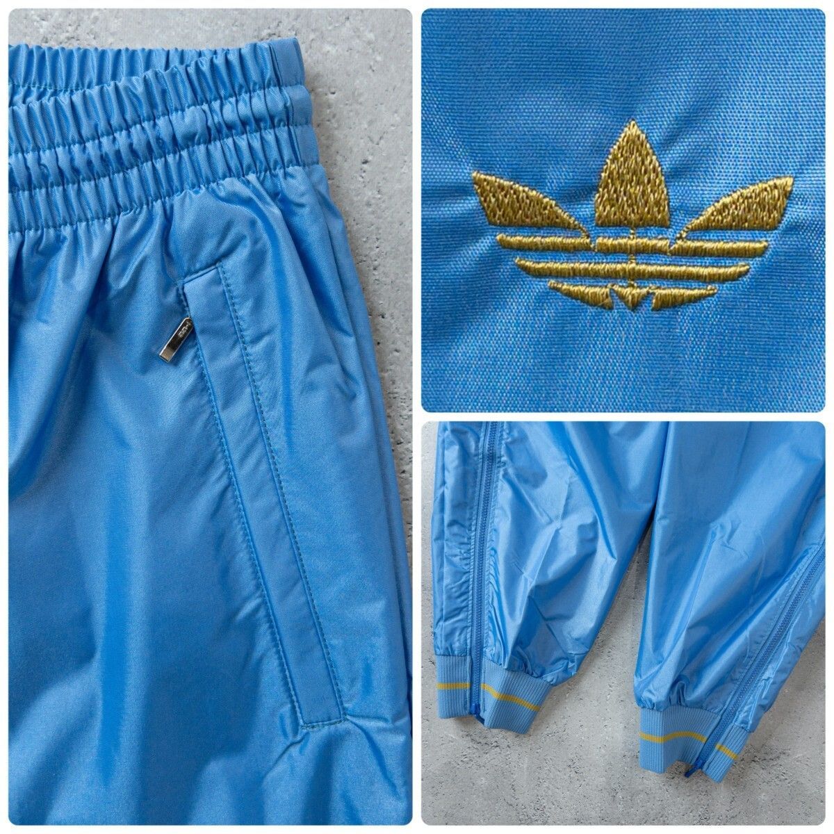 貴重 80s デッドストック adidas アディダス ナイロン ジャージ