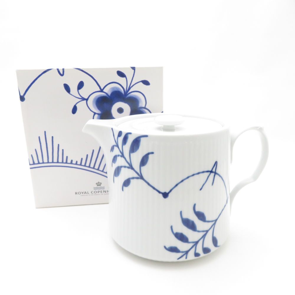 ROYAL COPENHAGEN ロイヤルコペンハーゲン ブルーフルーテッドメガ ティーポット 茶器 ティーストレーナーなし SC9374L1