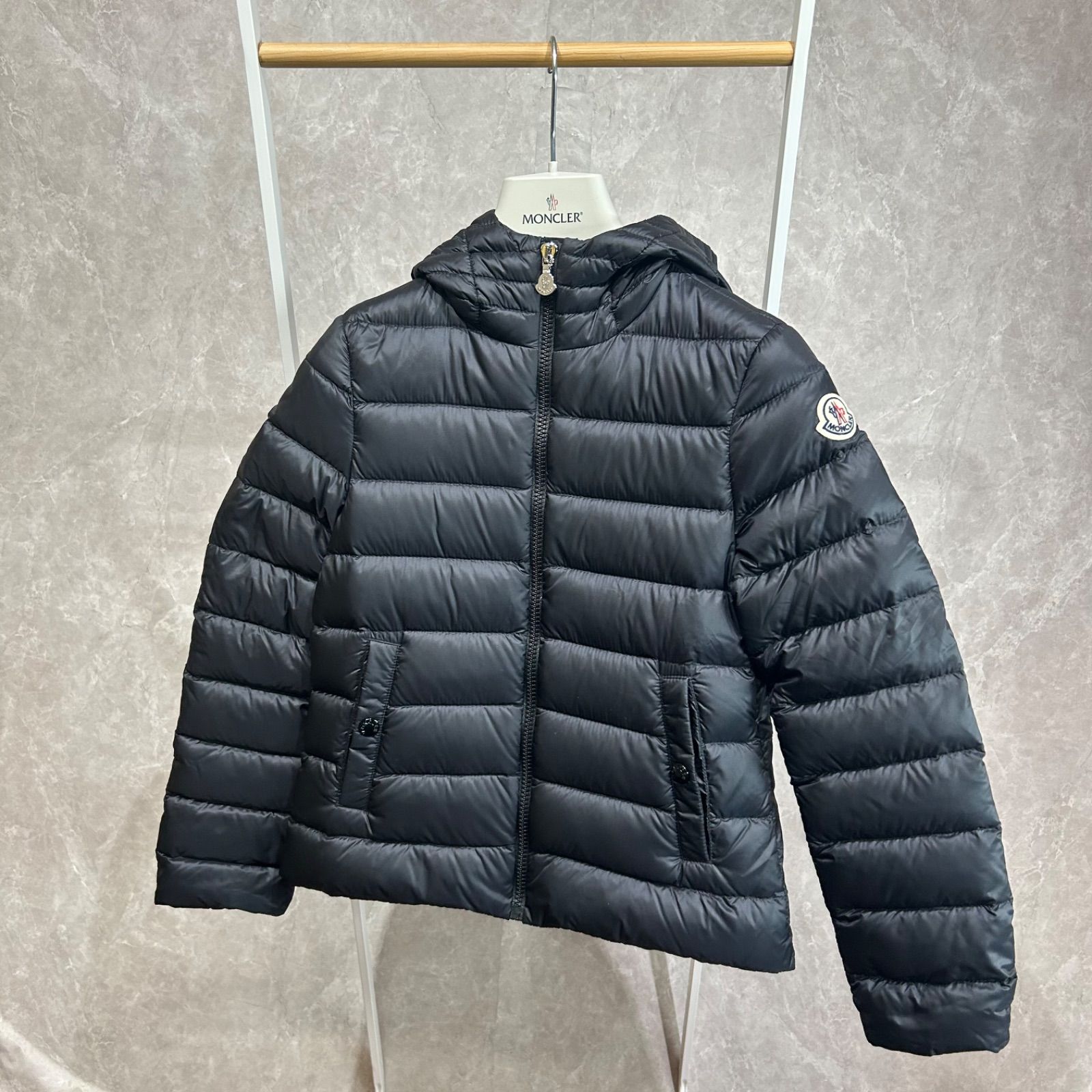 大人もOK MONCLER モンクレールGLYCINE ライトダウンジャケット黒12A