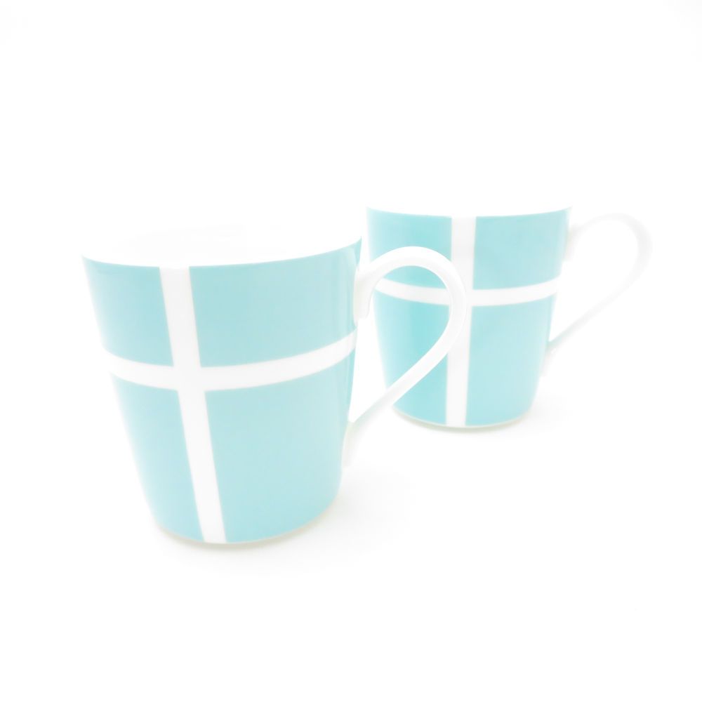 TIFFANY&Co. ティファニー ブルーボックス マグカップ 2点 ペア ブルーリボン コップ SC9431C2