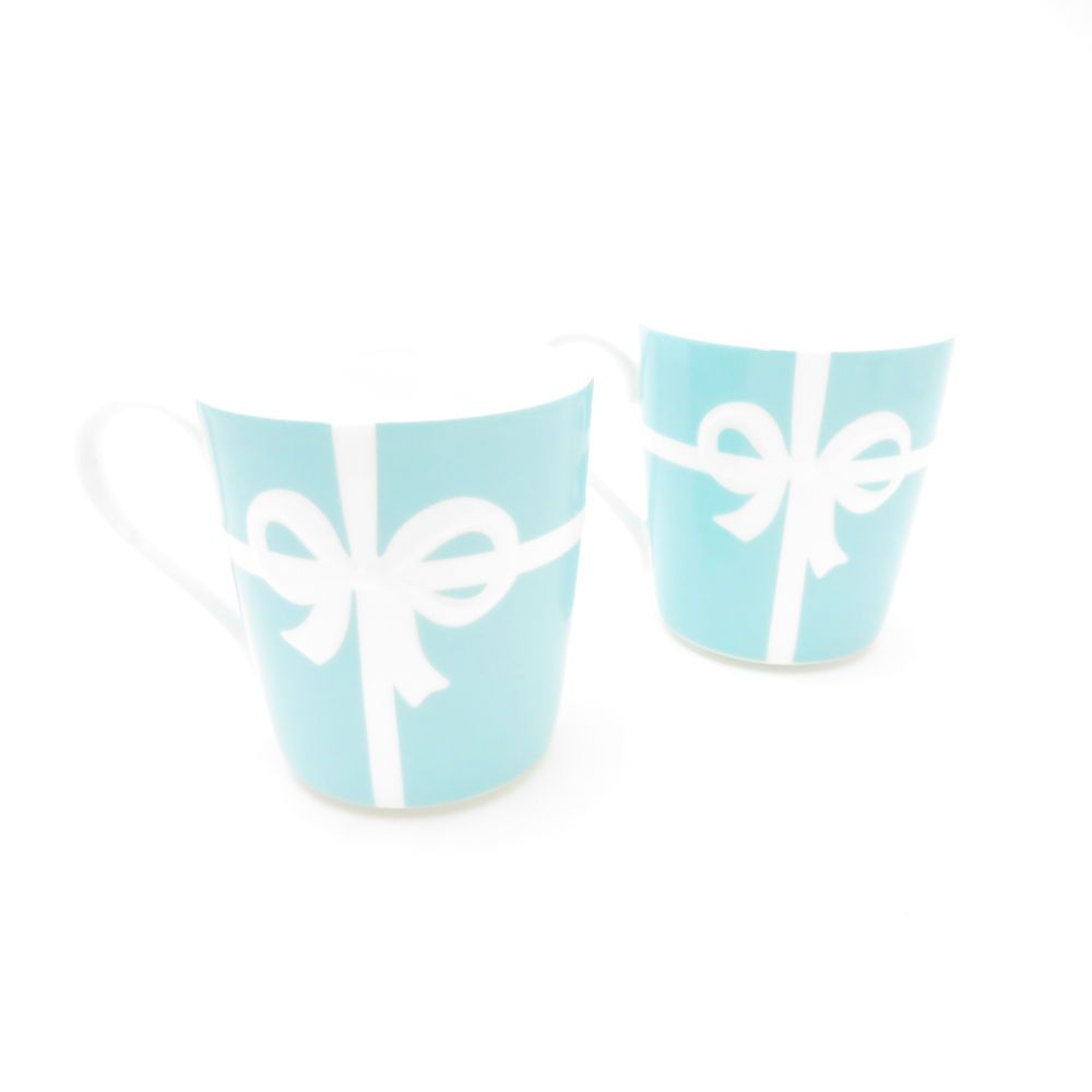 TIFFANY＆Co. ティファニー ブルーボックス マグカップ 2点 ペア ブルーリボン コップ SC9431C2