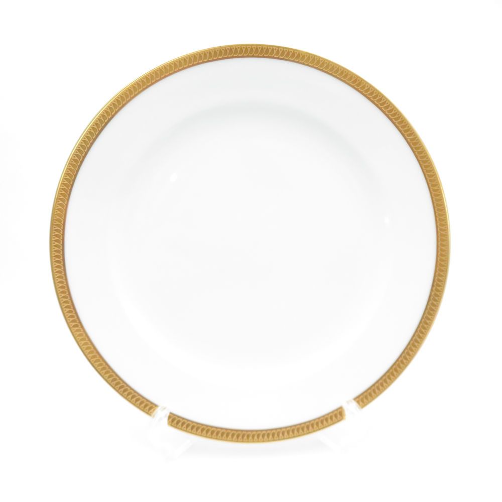 美品 OKURA 大倉陶園 片葉金蝕 大皿 2枚 ペア 26cmプレート ミート皿