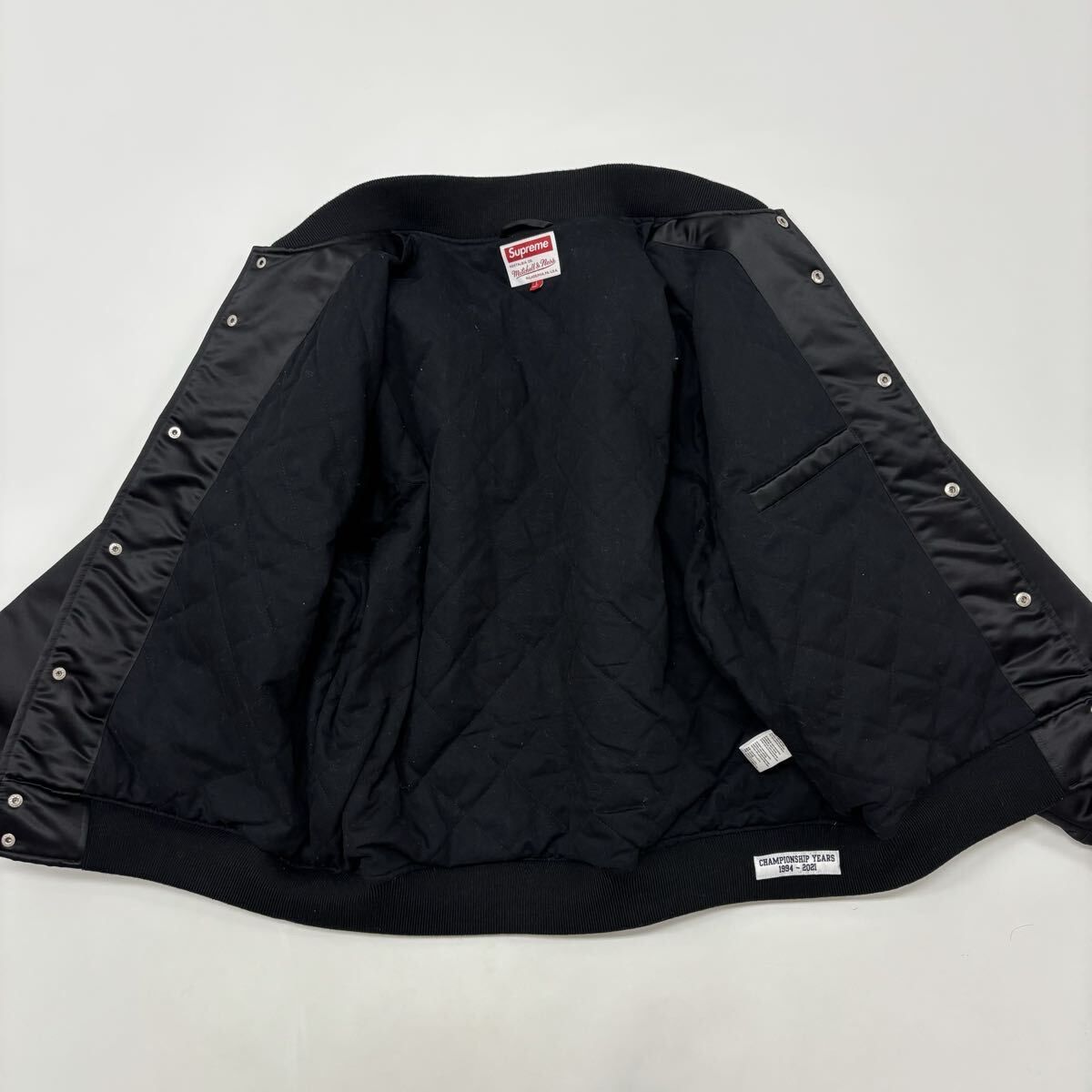 21ss 2021 Supreme シュプリーム Mitchell & Ness Satin Varsity