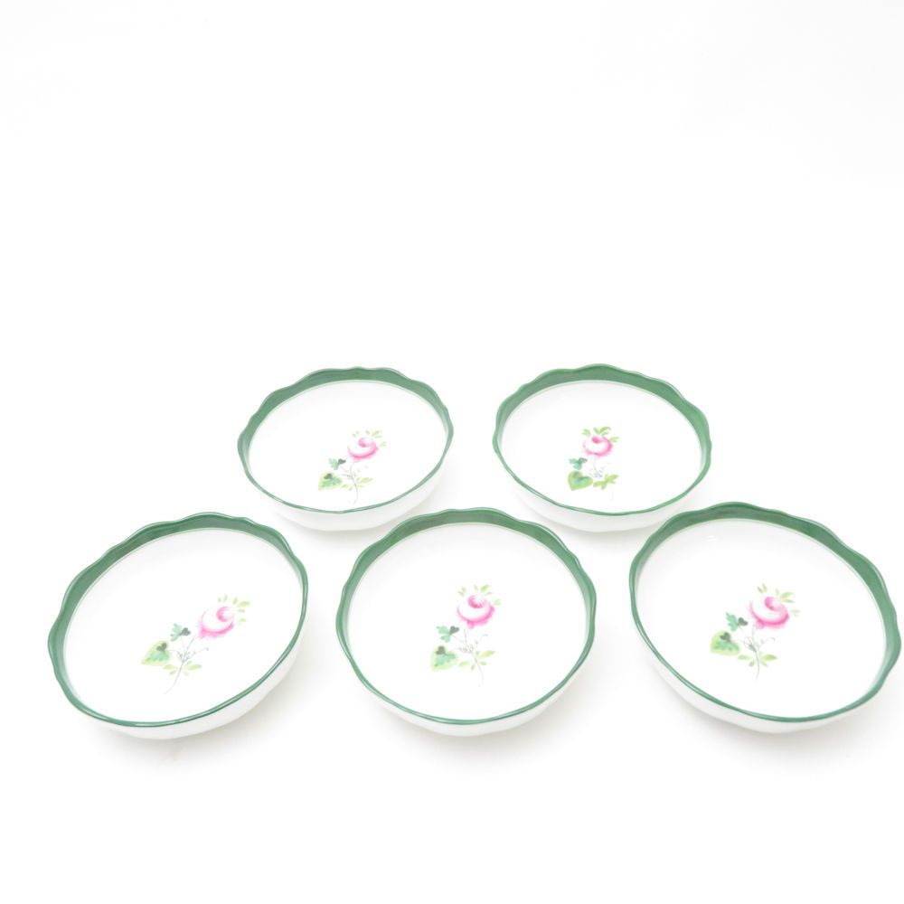 美品 Herend ヘレンド ウィーンのバラ VRH 小皿 5枚 8cmプレートセット