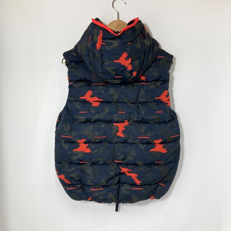 DUVETICAxHYDROGEN デュベティカ ハイドロゲン ダウンベスト 210-10711004 カモフラ サイズ48 Lサイズ相当 ネイビー アウター A15234