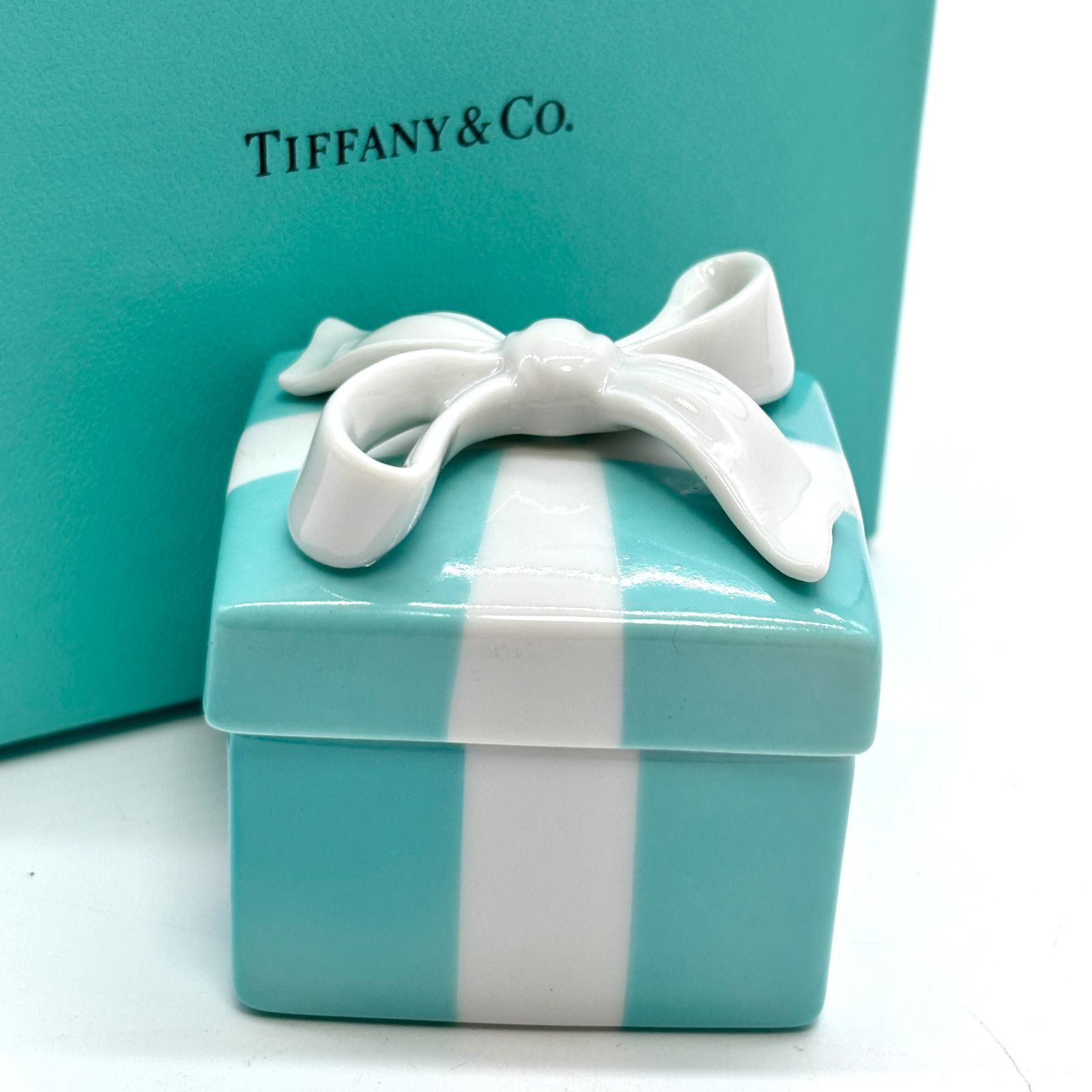 ティファニー Tiffany Co ブルーボックス 小物入れ 陶器