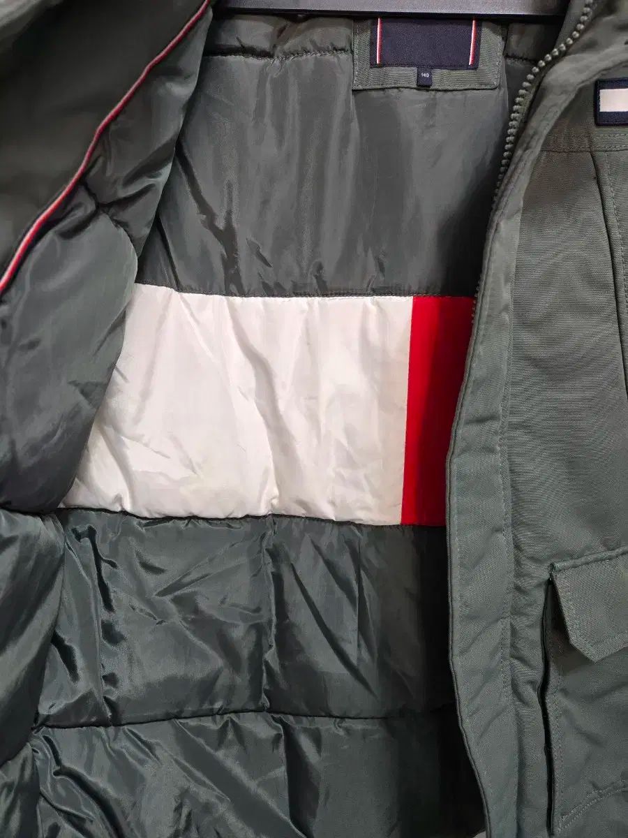  Tommy Hilfiger キッズ フード コート カーキ 140 その他 ジャケット ブルゾン