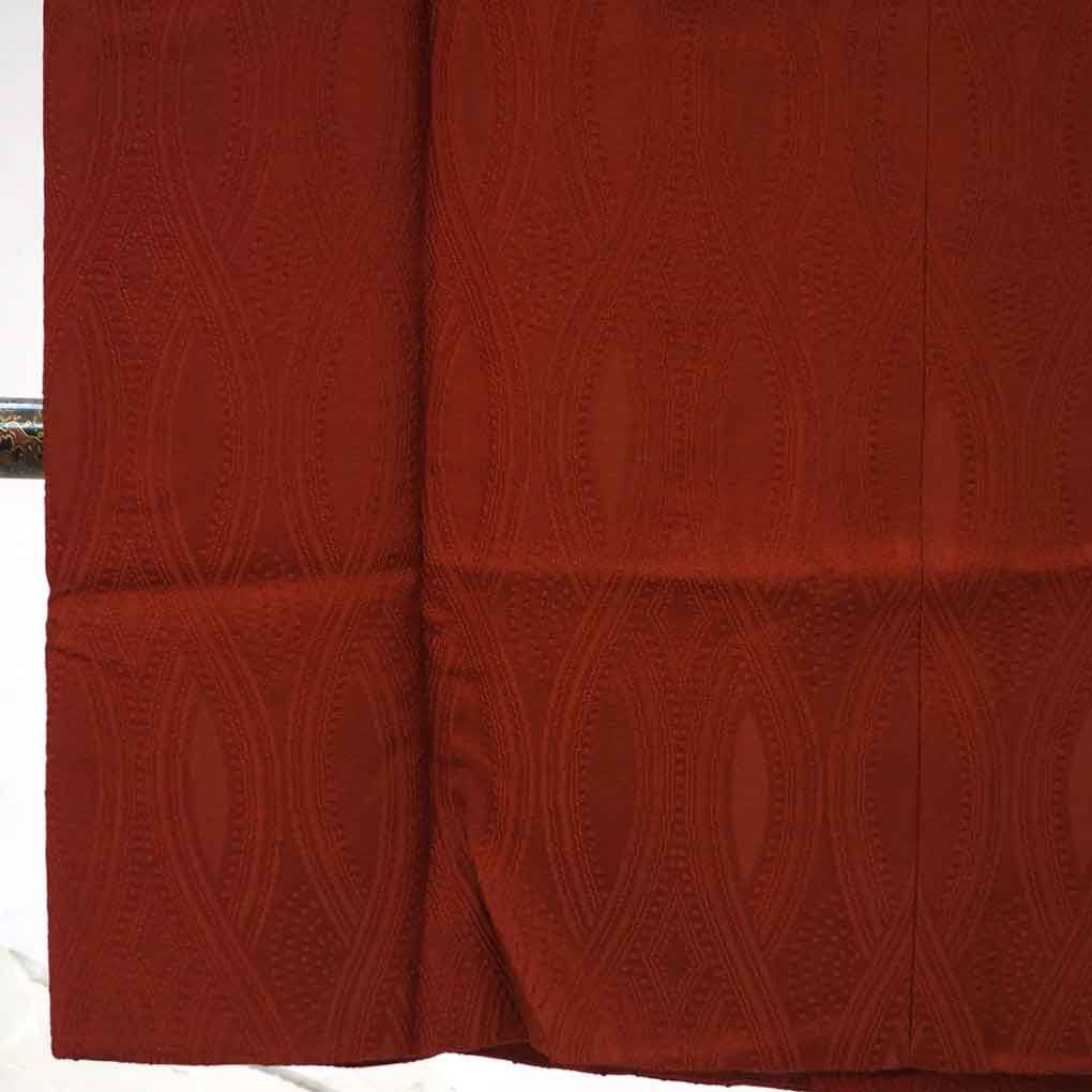 コート コート丈95 cm 裄67 袖丈48 袖幅35 レディース 袷 無地 裄長 裄Lサイズ 秋冬春用 正絹 シルク ブラウン リメイク リユース リサイクル 呉服のきくや