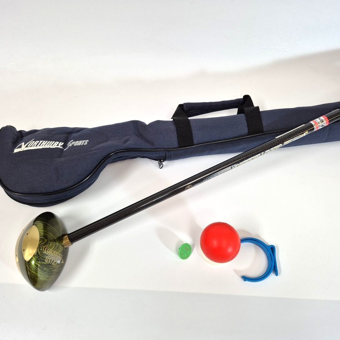 NORTHWAY SPORTS GRAND PERSIMMON ノース ウェイ パーシモン パークゴルフクラブ 右利き用 - クラブケース - ボール1個 - ボールホルダー 4点セット