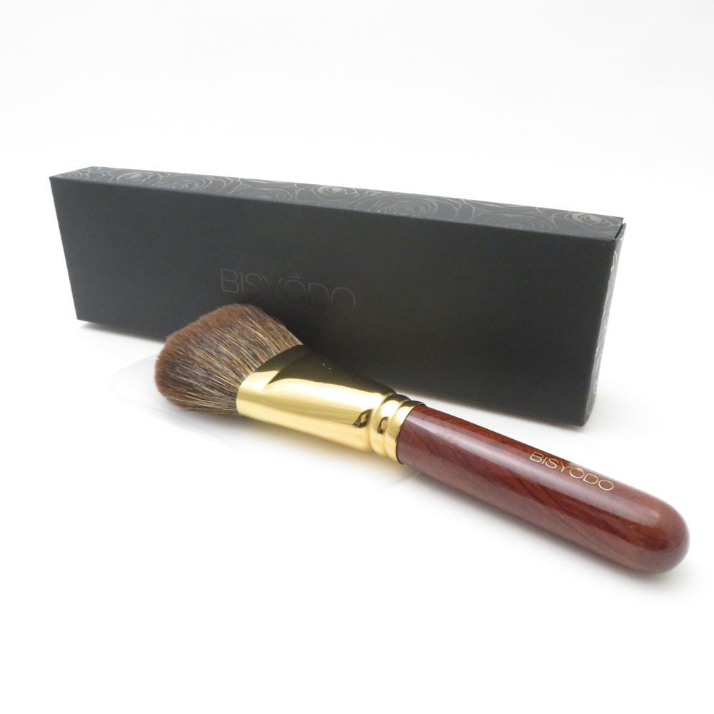 BISYODO ウエダ美粧堂 B-F-05 パーフェクトフィットブラシ メイクブラシ 化粧筆 扇形 パウダーブラシ BM11595N