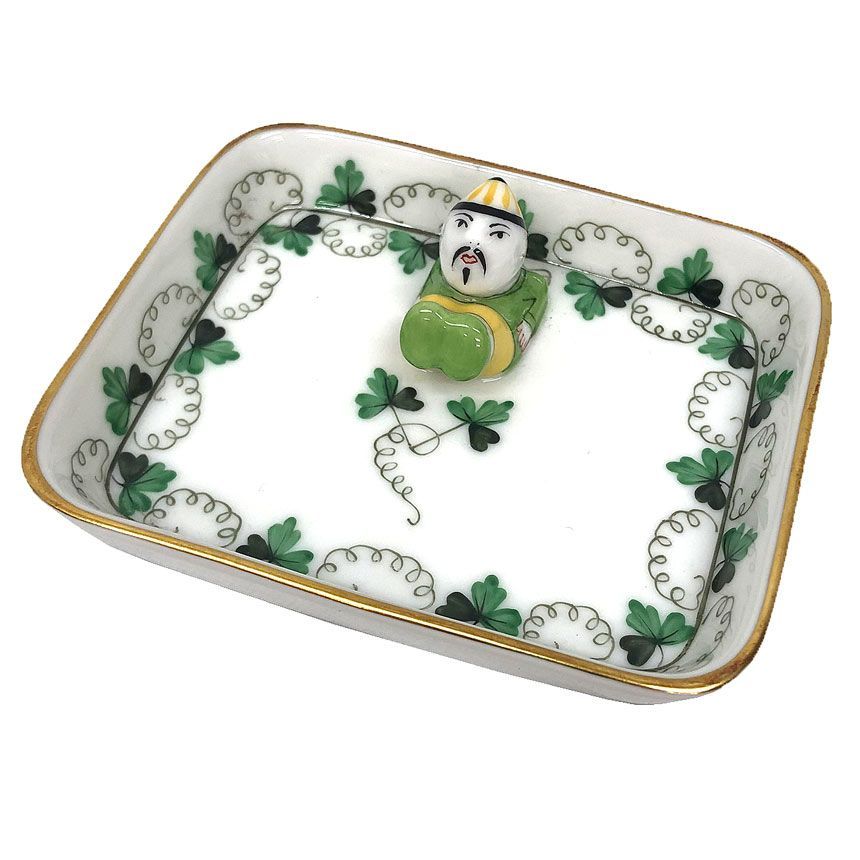 Herend ヘレンド マンダリン トレー スベリコミ パセリ 小物入れ 置物 オブジェ おじ aq12212