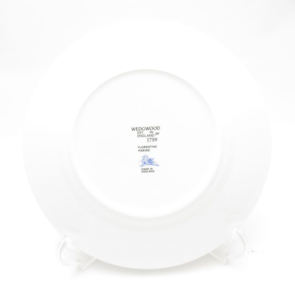 WEDGWOOD ウェッジウッド フロレンティーン マリン 中皿 20cmプレート 電子レンジ 食洗機可 SC9459B2