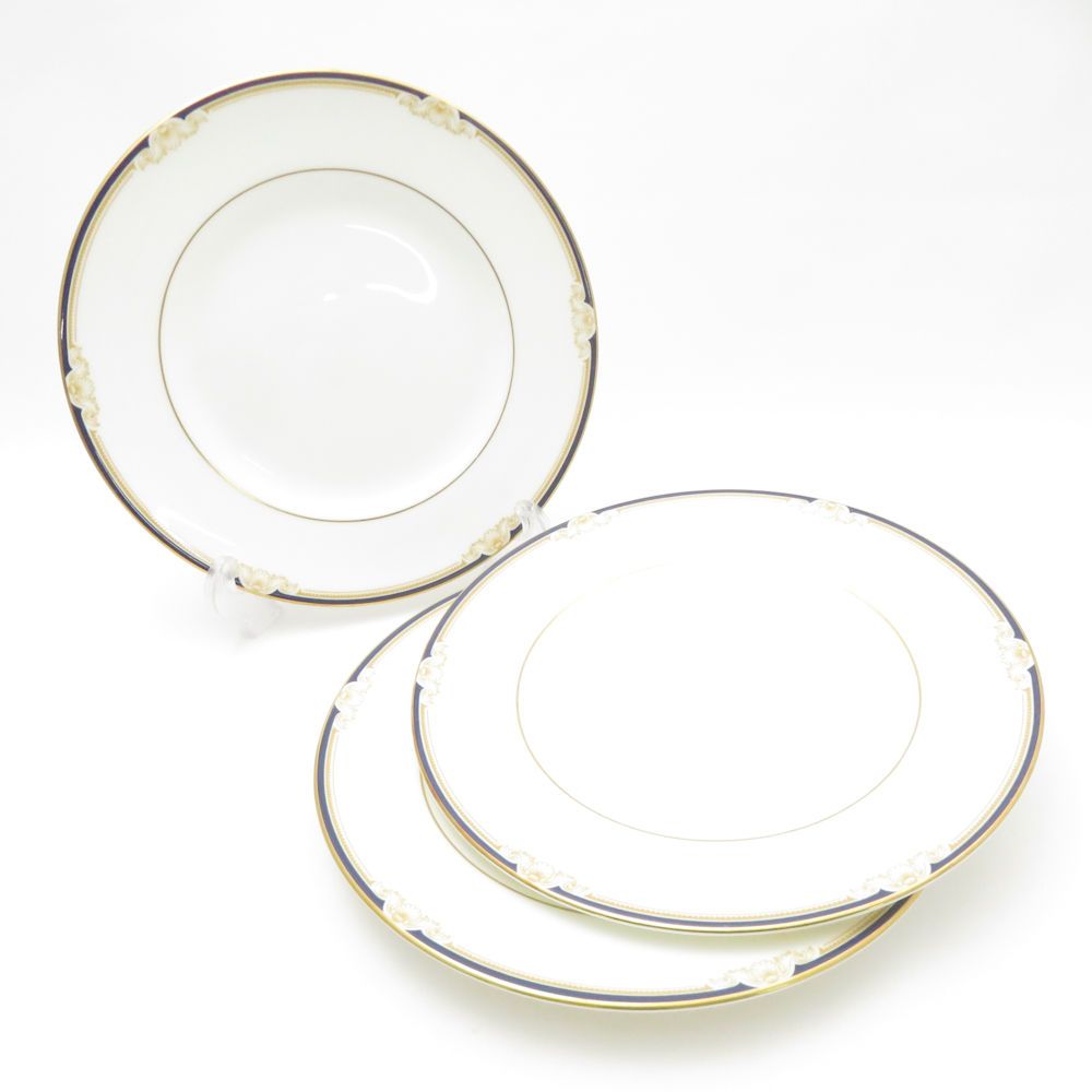 WEDGWOOD ウェッジウッド キャベンディッシュ ティーカップ＆ソーサー 中皿 6点 セット 20cmプレート リー SC9440B1