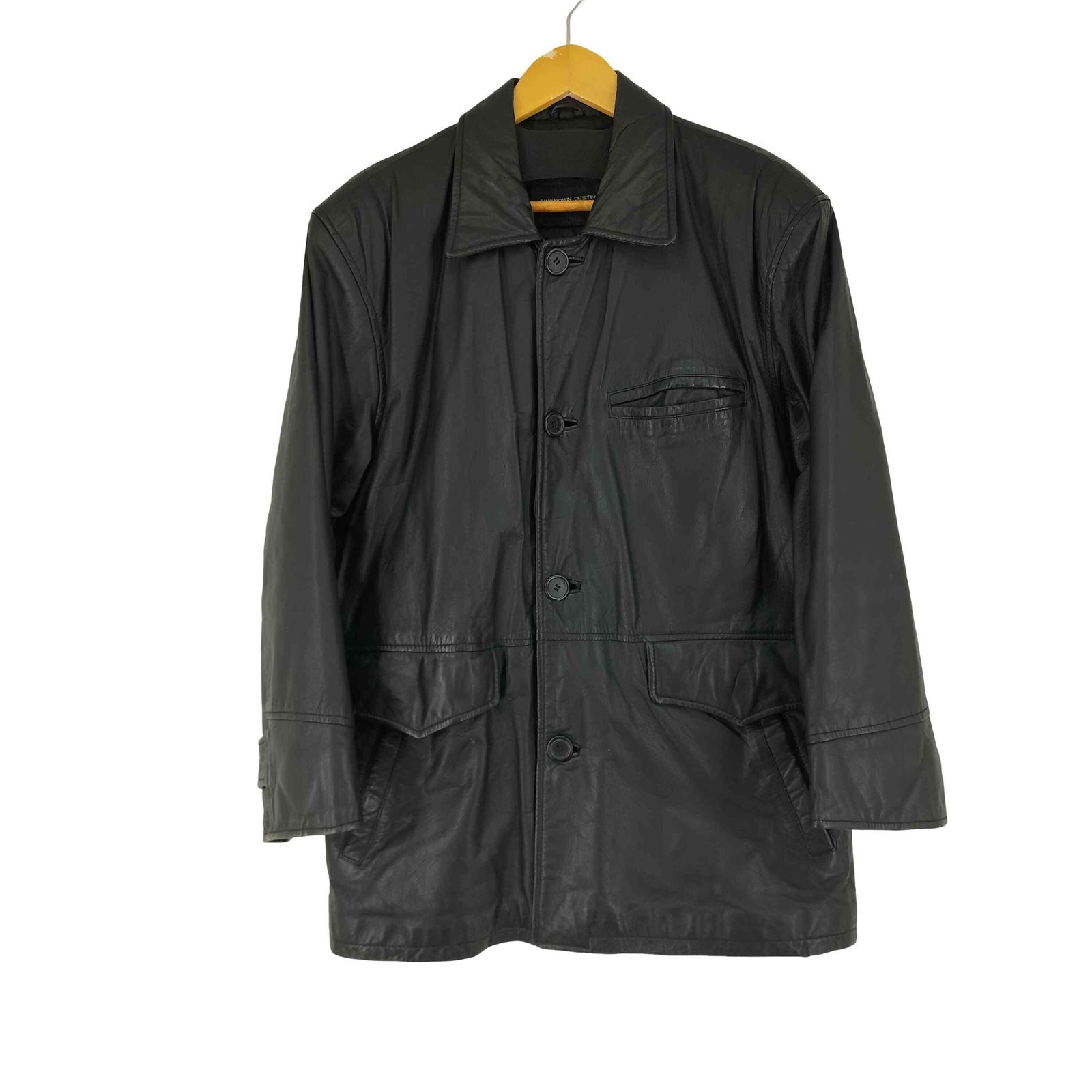 ユーズドフルギ 古着 UNKNOWN DESTINATION カウレザーコート メンズ 表記無